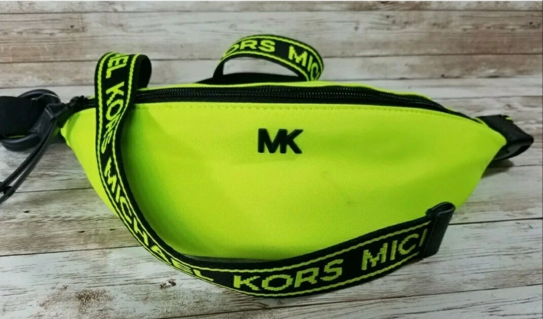 MICHAEL Michael Kors Graffiti Wallet Belt Bag Wristlet Black Neon :  Amazon.ae: Fashion