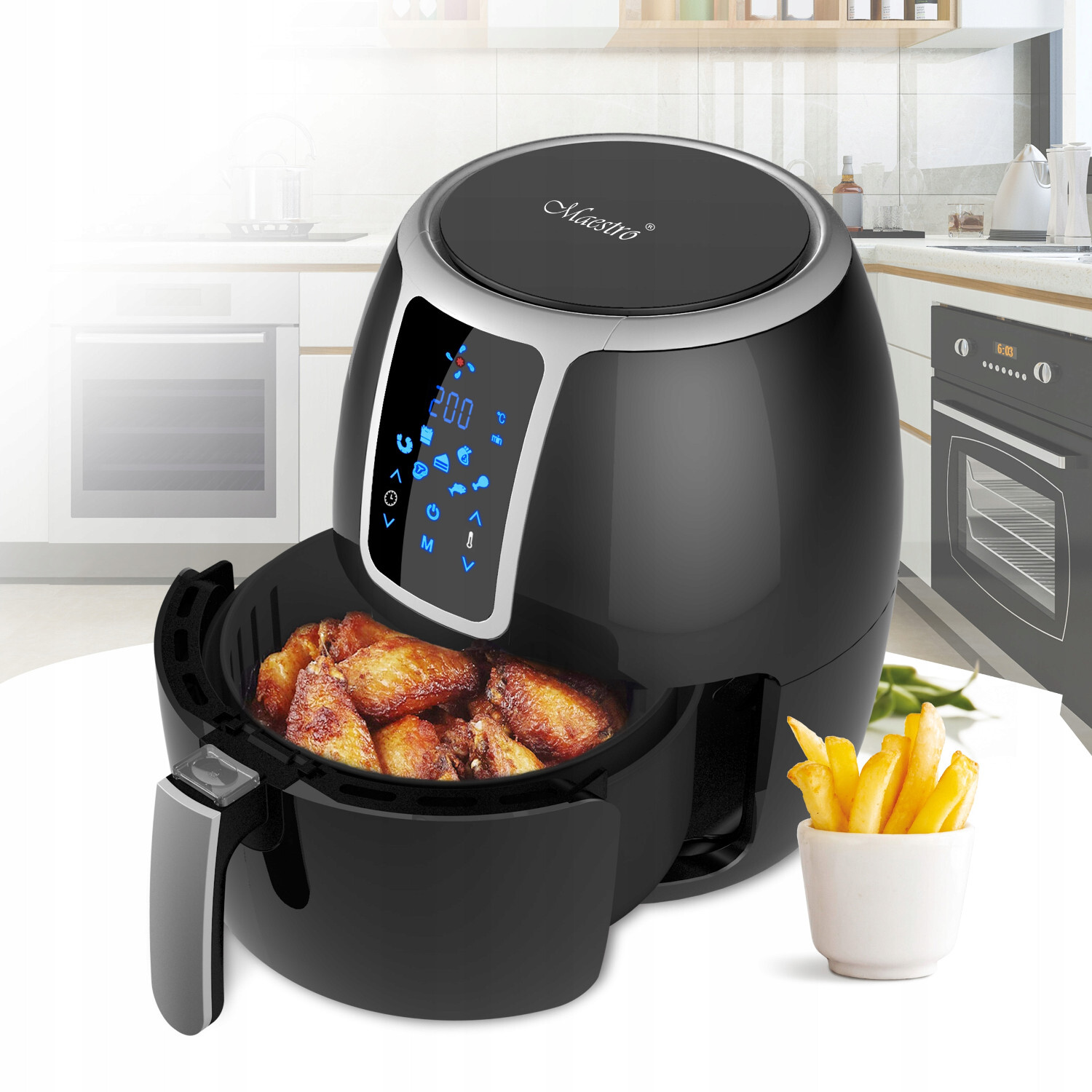 Friteuse sans graisse Maestro 1500W croustillante et rapide