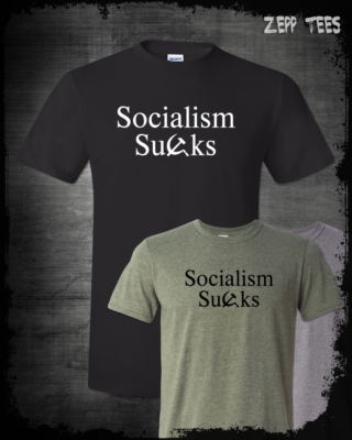 Socialism Sucks T-Shirt Commie Scum Socialist Bernie Funny Libertarian Patriot