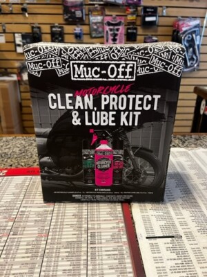 MUC OFF Motorcycle Wash, Protect & Lube Kit