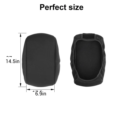 Black Center Console Armrest Lid Pad Cover for Charger Chrysler 300C 2004-2010 - Picture 9 of 10