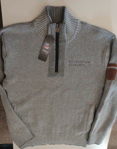 steelers quarter zip mens