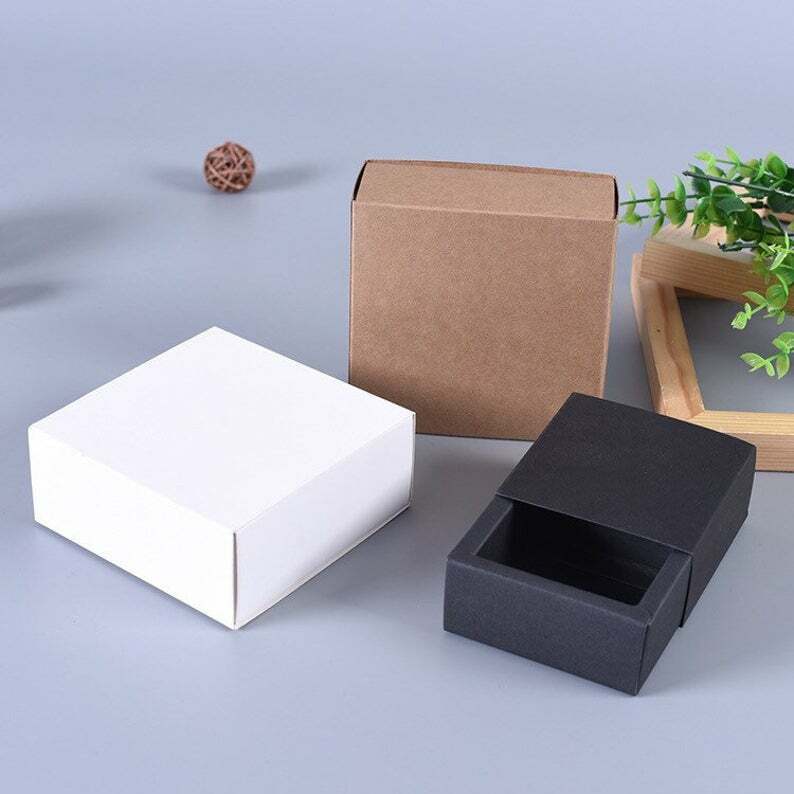 100x Sleeve Paper Box Cosmetic Glass Candle Product Packaging Box Favor Gift Box