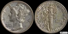 1917 S Mercury Dime, Almost Uncirculated Condition, Silver, Free Shipping C6587