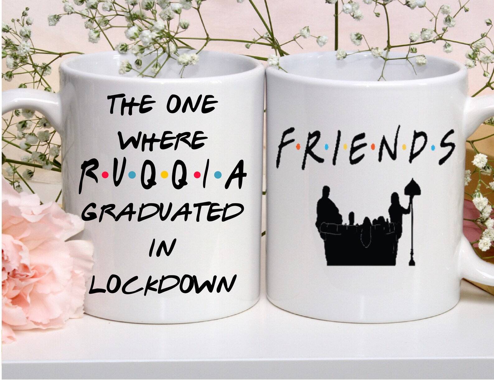 Friends Theme Mug Personalised Customised Lockdown Birthday Wedding Christmas