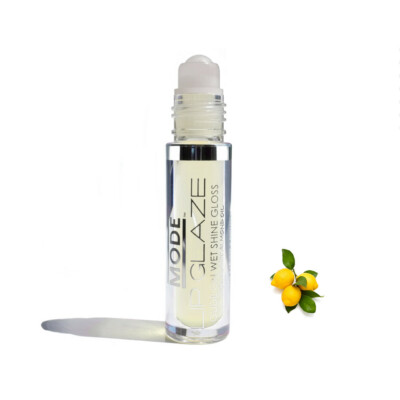 MODE Lip Glaze Santorini Lemon Flavored Lip Gloss Roll On Hydrating Sheer Shine