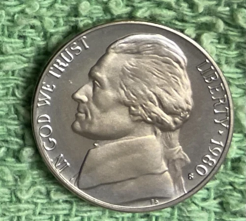 1980-S Jefferson Nickel Proof — photo from another recent sale