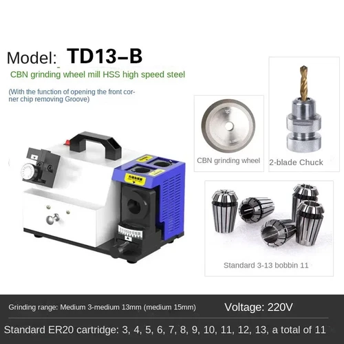 Drill Sharpener TD13-B Drill Sharpener Repair Sharpener Compact Twist Drill - Picture 7 of 10