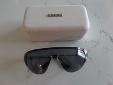 New Latest LE SPECS The Thunder 2002821 black metal frame wrap sunglasses