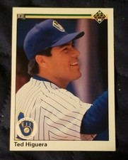 1990 Upper Deck Milwaukee Brewers Baseball Card #627 Teddy Higuera