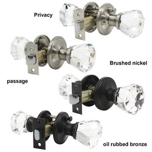 Round Bubble Crystal Door Knob Satin Nickel Privacy Passage Dummy Door Handle Round Bubble Crystal Door Knob Satin Nickel Privacy Passage Dummy Door Handle