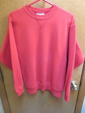 Vintage Women's Hanes Classics Sweater Red Size Medium Long Sleeve Made in USA