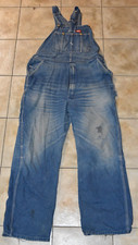 Vintage DICKIES Overalls Distressed 40" x 32" DENIM Shop Work Wear