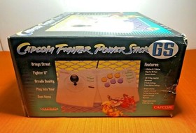 Capcom Fighter Power Stick GS Sega Genesis Arcade Pad  TESTED WORKS