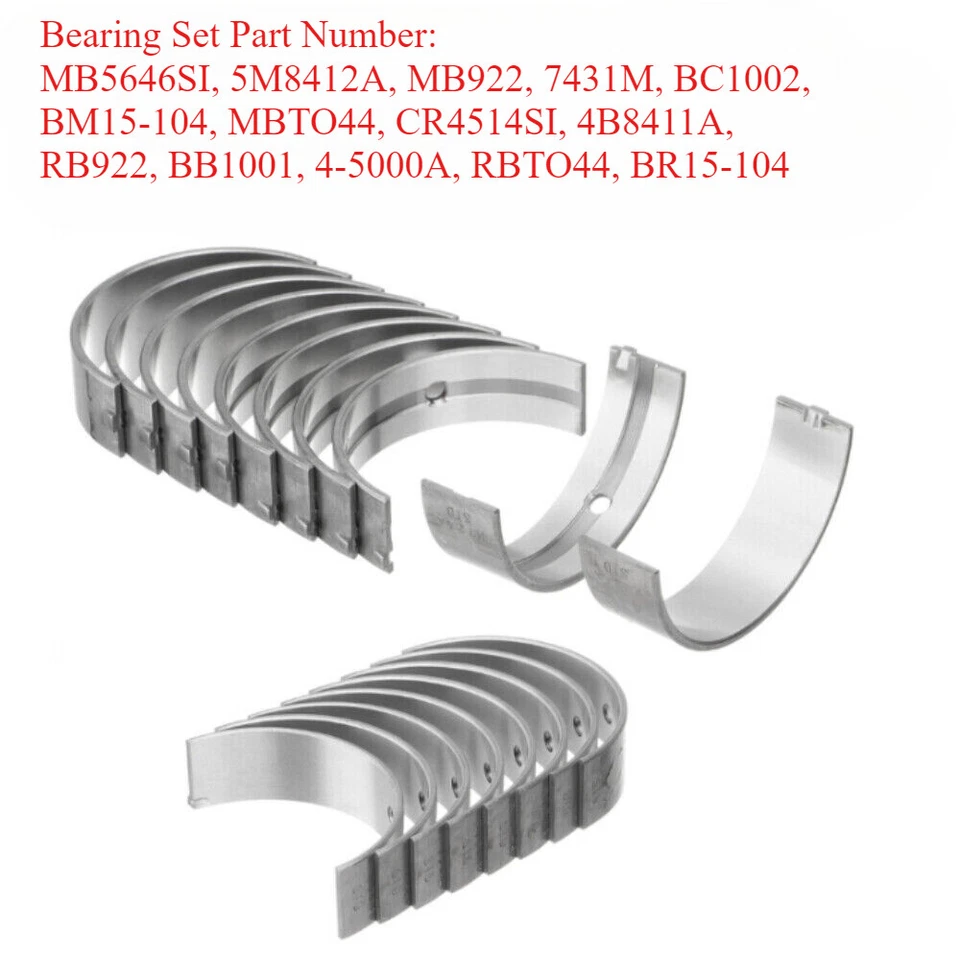 2.4L 2AZ-FE Engine Crankshaft & Main Rod Bearing For Scion xB tC Toyota Camry  Foto 3 de 4