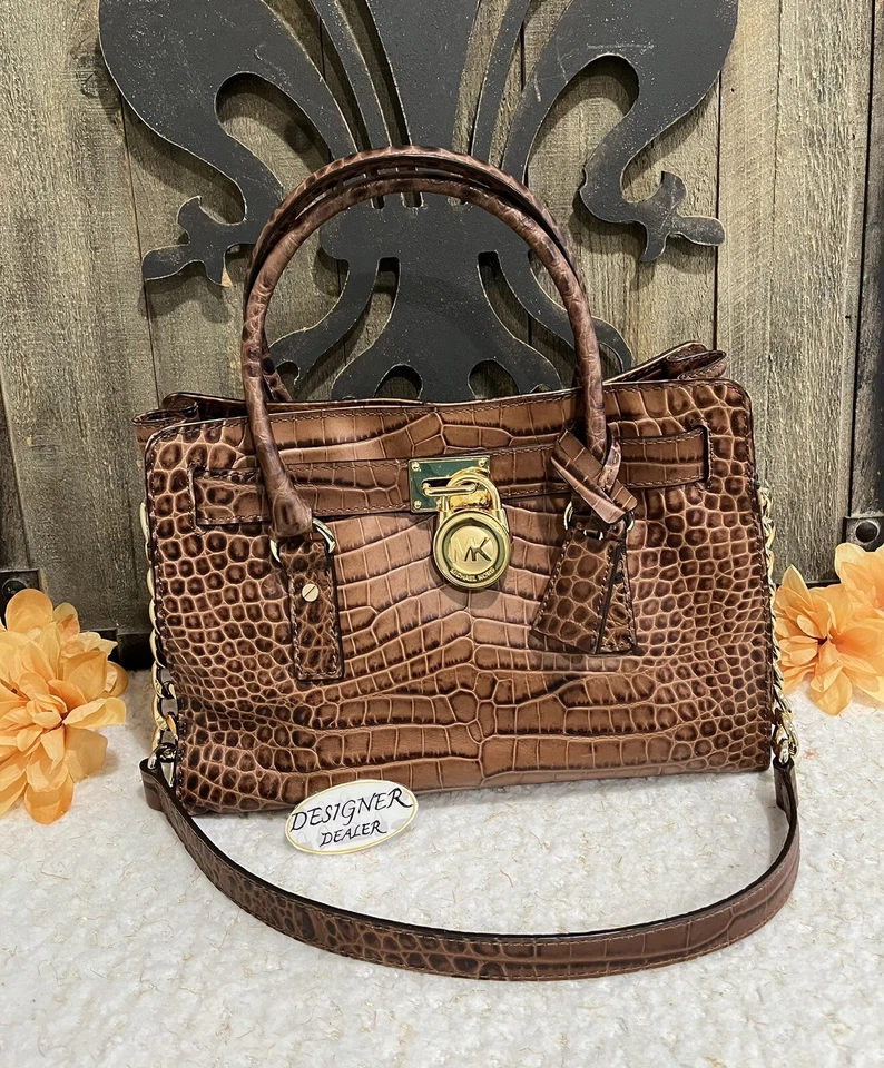 Auténtico bolso de lona con estampado de cebra Hamilton MICHAEL KORS en muy buena condición!