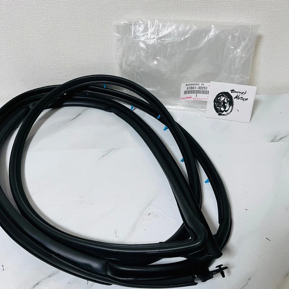 Juego de tiras meteorológicas delanteras derecha izquierda Toyota OEM Aristo JZS160/161 Lexus GS300/400/430 Foto 3 de 4