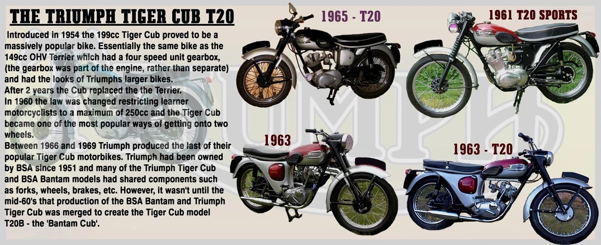 Triumph tiger cub sale ebay