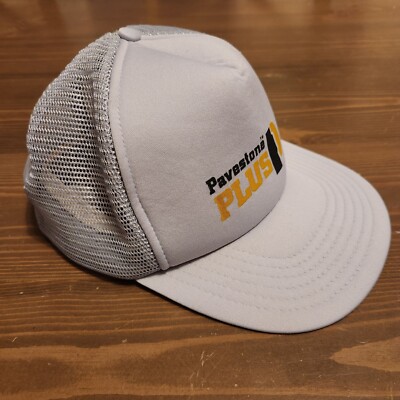 Vintage Trucker Hat Vtg Snapback Hat Mesh Back Adjustable Cap Pavestone Plus