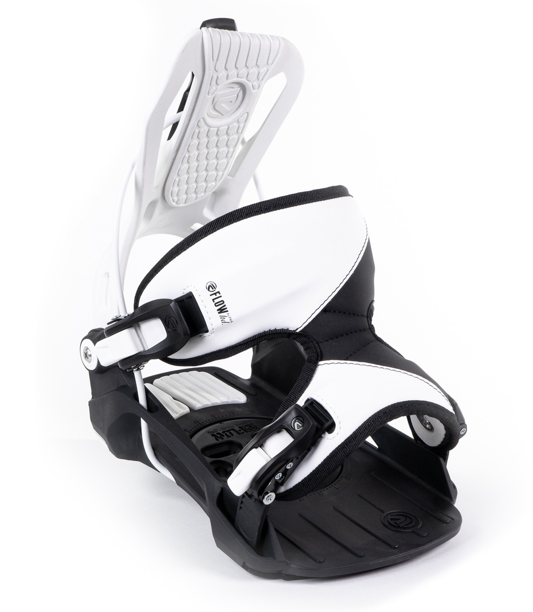 FLOW - FLOW BINDINGS ALPHA 白 2026 Nidecker FLOW Alpha White Stormtrooper Snowboard
