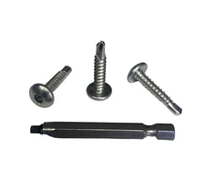 250 Pack 1" Inch Length ZINC Self Tapping Sheet Metal Screws Cargo Trailer