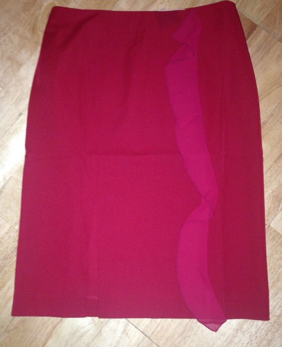  DAMEN rot Arbeit Büro Party ROCK GRÖSSE 10 12, 14, Designer UNGEZOGEN NEU UVP £50 - Bild 1 von 3