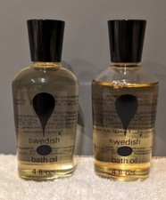 Sybil Ives Swedish Bath Oil Set Of 2 4 Oz Each Made In USA Smell Of Baby Powder