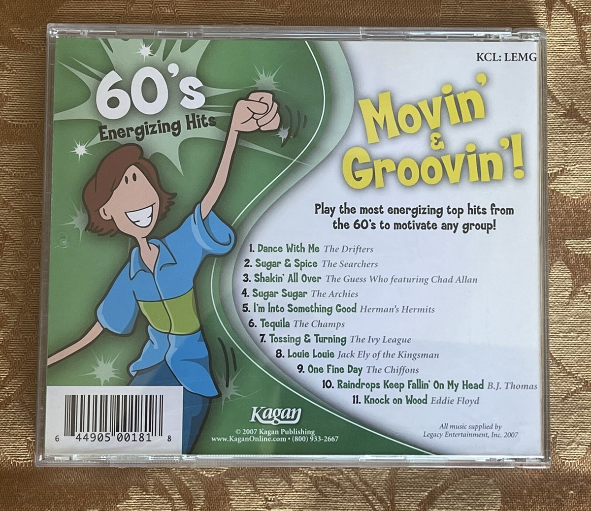 Kagan Movin' & Groovin' 60s Energizing Hits CD Classroom Preowned Kagan Movin' & Groovin' 60s Energizing Hits CD Classroom Preowned