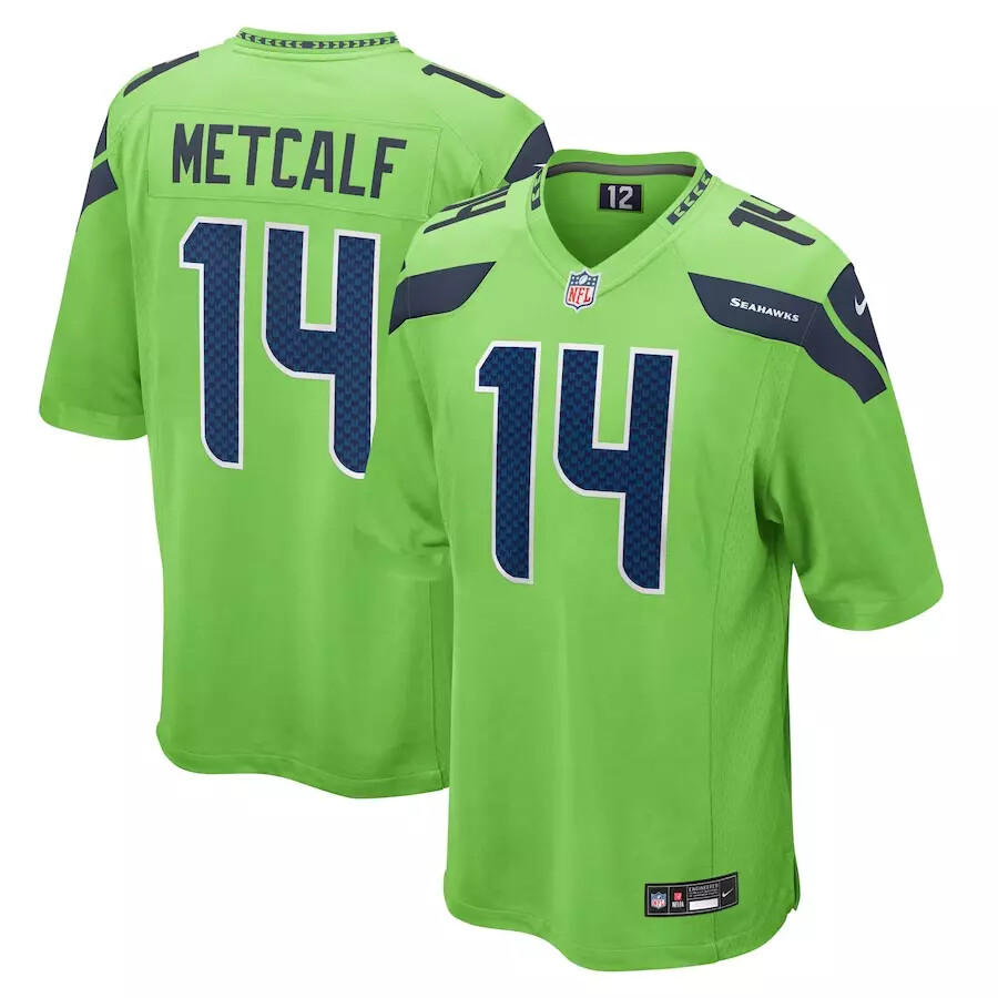 ユニフォーム Seattle Seahawks NFL Jersey DK Metcalf Men's Seattle Seahawks DK Metcalf Nike Navy Vapor F.U.S.E.