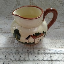 Royal Watcombe Torquay Devon Motto Ware Small Cream Jug Cottage Design