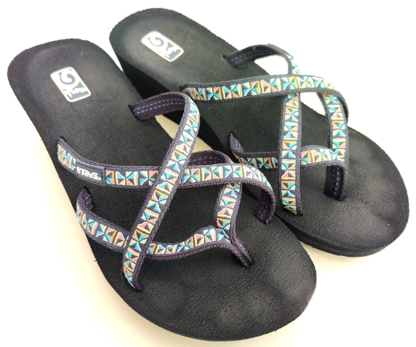 Teva Mush Mandalyn Womens Size Multicolor Slide Slipper Flip