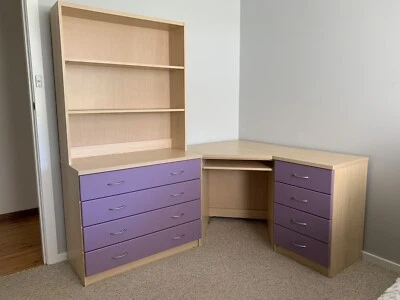 Desk Purple And Beige Desks Gumtree Australia Maitland Area