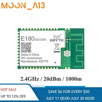2.4GHz PCB IPEX ZigBee 3.0 EFR32MG1B 20dBm IO Wireless Transceiver Moudle