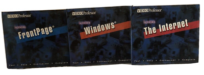 9 Disk-Video Professor-Internet-FrontPage-HTML Lessons-Computer Programing