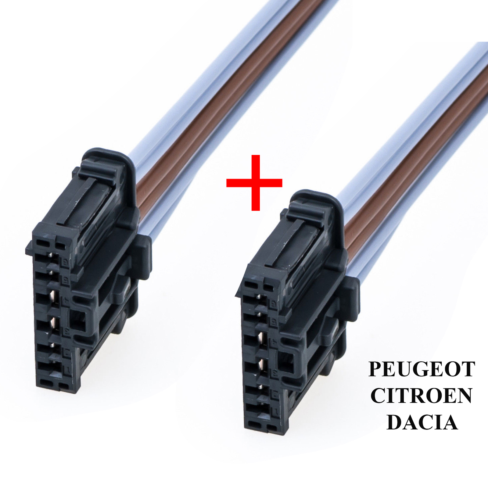 Kit Réparation Faisceau Phare Arrière Pour Peugeot Expert / Citroën Jumpy 2 - Connecteur 6 Broches, Câblage 1,5 Mm²