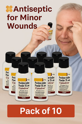 Cipladine Powder 10g x10 | Antiseptic for Minor Wounds | Exp Sept 2027 | Free Sh