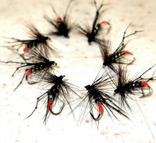 8 Pearly Hopper HAWTHORNE Trout Flies sz12 Kamasan