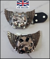 Eagle Wings Biker Belt Buckle + Turning Fan type Ealge Solid Built-Motorcycle