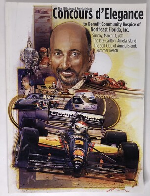 16th Annual Amelia Island Concours d Elegance 2011 Car Show Program Bobby Rahal