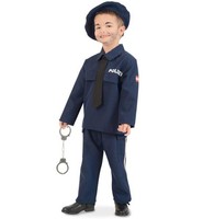 Fasching KostüM Polizei ÖSterreich 2-Tlg. Mit Krawatte Und MüTze Polizist 128