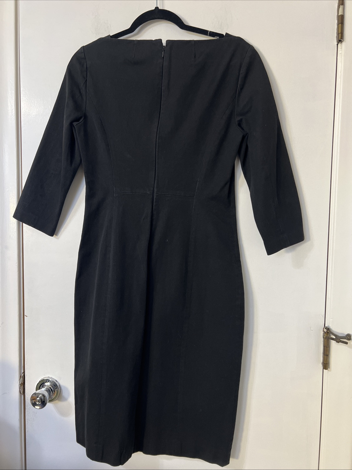 BANANA REPUBLIC Solid Black Stretch Square Neck S… - image 4