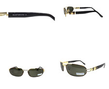 Men's Sunglasses Metal 90's Vintage Gold Made In Italy Rolling