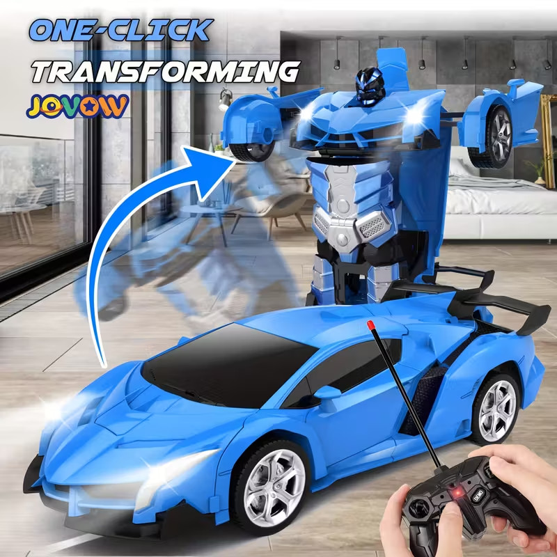 360&deg; Stunt Robot One-click Change Lights Toy For Boys