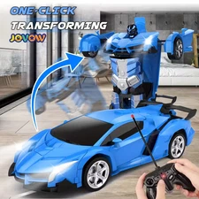 Transforming RC Car 360° Stunt Robot One-Click Change Lights Toy for Boys