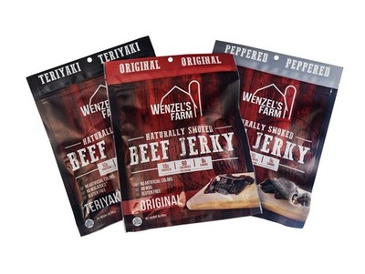 Wenzel's Farm Beef Jerky Variety Pack - Includes 3.33 Ounce (Pack of 3) 