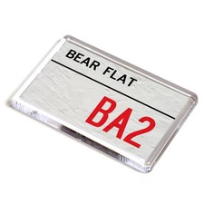 FRIDGE MAGNET - Bear Flat BA2 - UK Postcode