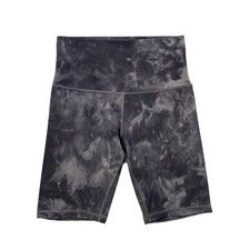Lululemon Shorts Women 4 Marble Gray Align High Rise Sweat Wick Pull On Fitted