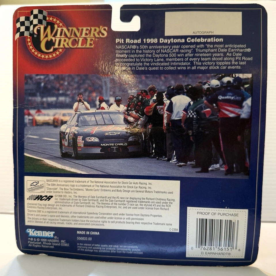 Dale Earnhardt Sr 1998 Daytona 500 Win Pit Road Nascar 1/64 Diecast Goodwrench  - Image 2 of 3