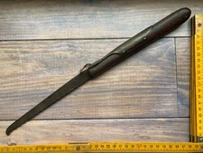 Ancien COUTEAU PALME SCIE DE JARDIN MENUISIER OUTIL  VINTAGE KNIFE MESSER