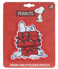 Peanuts Snoopy Iron On Patch Christmas 